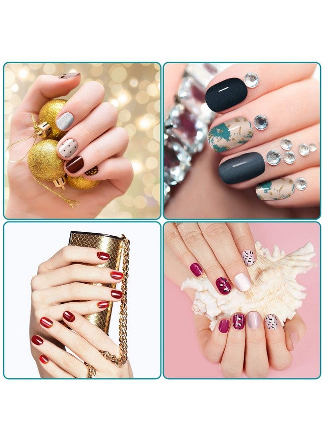 336 Pieces 24 Sheets Full Wrap Nail Polish Stickers Nail Strips Selfadhesive Gel Nail Strips Art Decals With Nail File For Home Women Girls Diy Nail Decorations(Gradient Style)