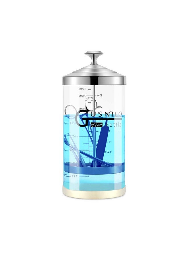 Barbicide Jar 30 Oz With Stainless Steel Tray Barber Sanitizing Jar Salon Disinfectant Jar For Nail Tools Hair Salonspa