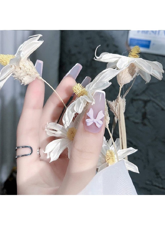9 Colors 3D Bow Nail Art Decorations 100Pcs Colorful Bowknot Nail Accessories 3D Bows Nail Charms For Acrylic Resin Flatback Nail Art Design