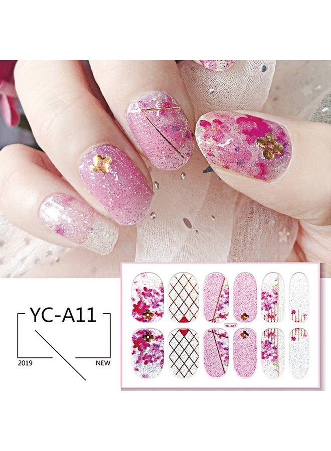 16 Sheets Full Wrap Gradient Nail Polish Stickers Selfadhesive Nail Art Decal Strips Full Cover Nail Art Stickers With 2 Pieces Nail Files For Women Girls Diy Nail Art Decoration (Natural Style)