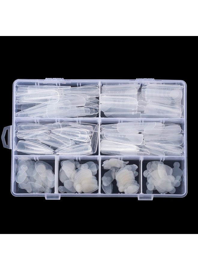 288Pcs Dual Nail Form With French Silicone Sticker Reusable Dual System Mold Kit For Nail French Line Guides Manicure Tool