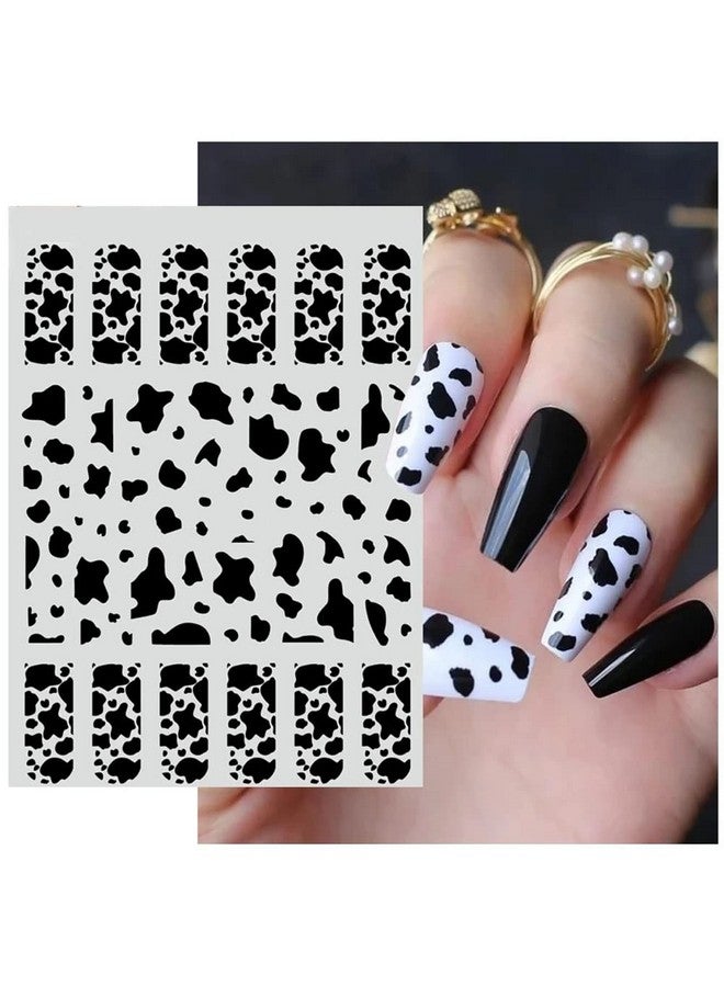 7 Sheets Gold Nail Art Stickersgraffiti Nail Decals 3D Selfadhesive Nail Art Supplies Metal Laser Cow Graffiti Gold Silver Black Nail Art Design Manicure Tips Diy Nail Decorationfor Women Girl Kids