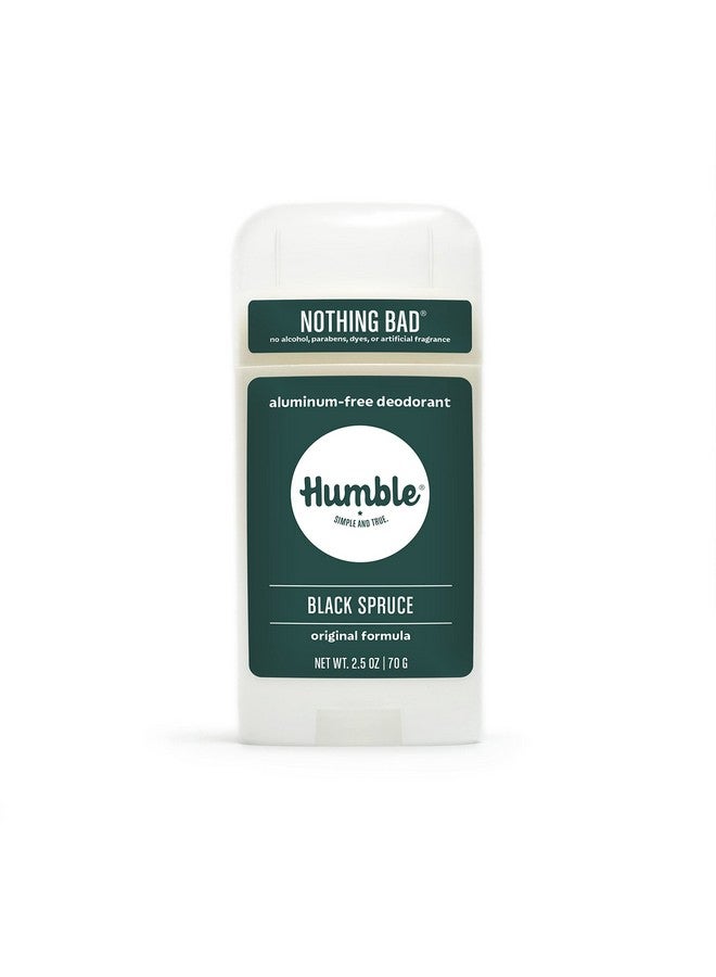 Humble Brands Original Formula Aluminumfree Deodorant. Long Lasting Odor Control With Baking Soda And Essential Oils, Black Spruce, Pack Of 1