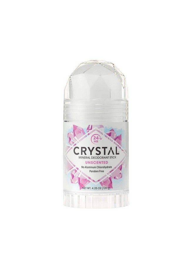 Crystal Mineral Deodorant Stick, Unscented 4.25 Oz (Pack Of 12)