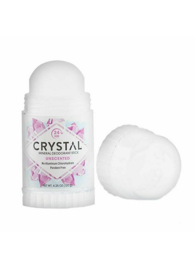 Crystal Mineral Deodorant Stick, Unscented 4.25 Oz (Pack Of 12)