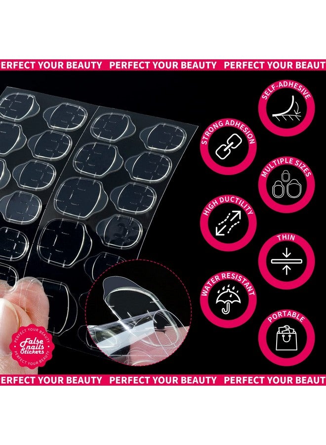 20 Sheet Nail Adhesive Tabs With Nail Stand For Press Ons Double Sided Press On Nail Tabs Nail Glue Stickers Press On Nail Glue Tabs Sticky Nail Tabs Adhesive Tabs For Nails With Nail File