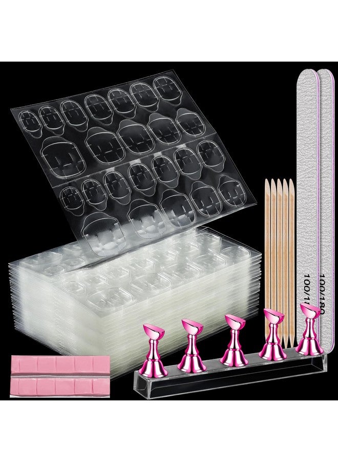 20 Sheet Nail Adhesive Tabs With Nail Stand For Press Ons Double Sided Press On Nail Tabs Nail Glue Stickers Press On Nail Glue Tabs Sticky Nail Tabs Adhesive Tabs For Nails With Nail File