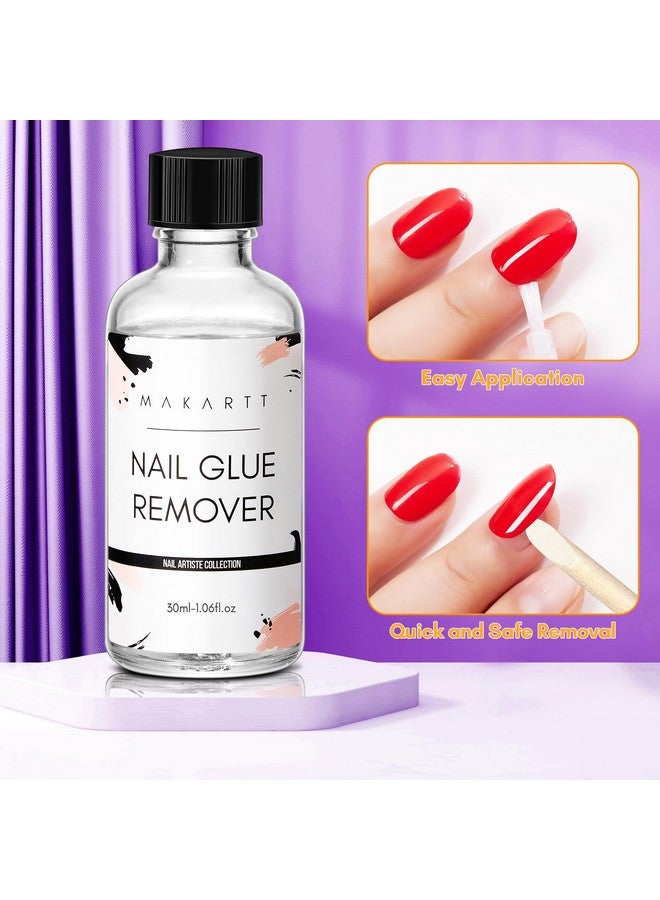 Nail Glue Remover For Press On Nails30Ml Press On Nail Removereasy Removal Debonder For Glue On Nail Tipsnonacetone Nail Polish Remover