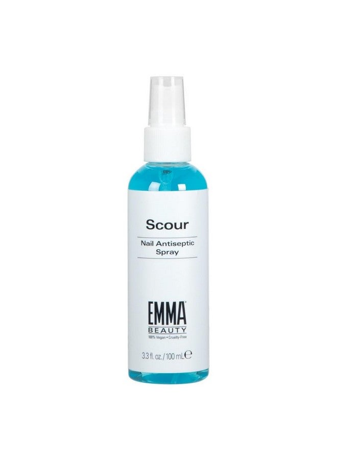 Scour Nail Antiseptic Spray Nail Surface Cleanser And Cleaning Solution 12+ Free Formula 100% Vegan & Crueltyfree 3.3 Oz.