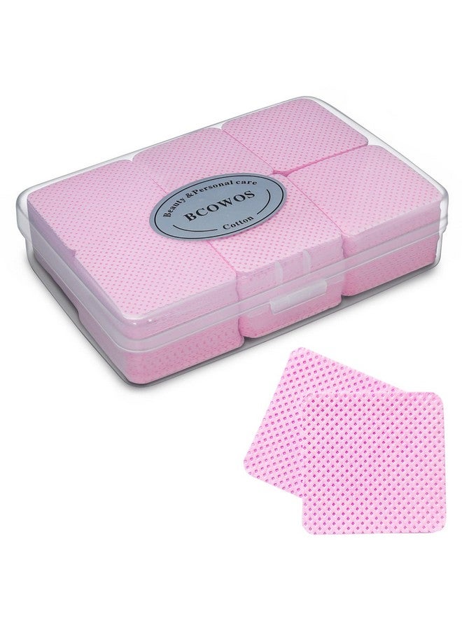 540Pcs Lint Free Nail Wipes Nonwoven Soft Nail Polish Remover Pads, Nail Polish Remover Wipes Pink Lint Free Wipes For Nail Polish Remover, Eyelash Extensions And Nail Art Diy Nail Supplies