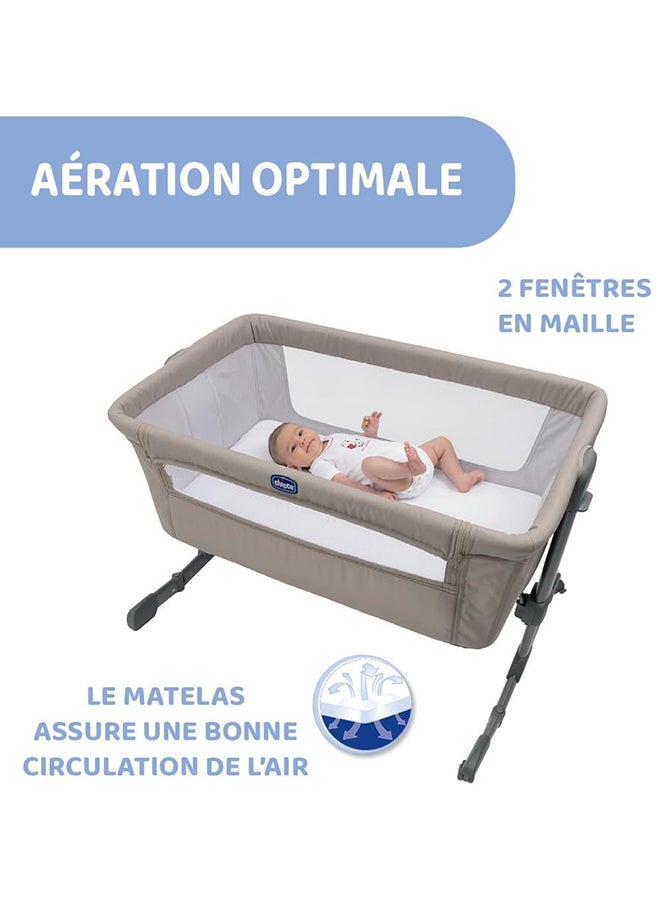 Next2Me Essential Co-Sleeping Crib, 0 - 6M, Dune