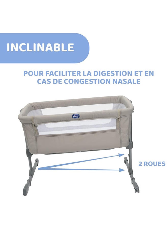 Next2Me Essential Co-Sleeping Crib, 0 - 6M, Dune