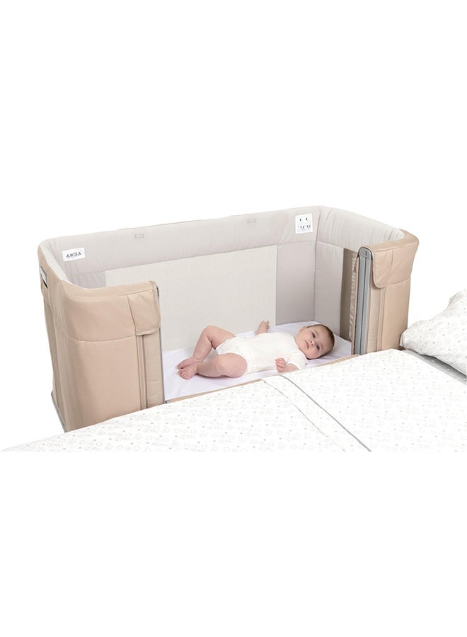 Next2Me Forever Crib, 0M - 4Y, Honey Beige