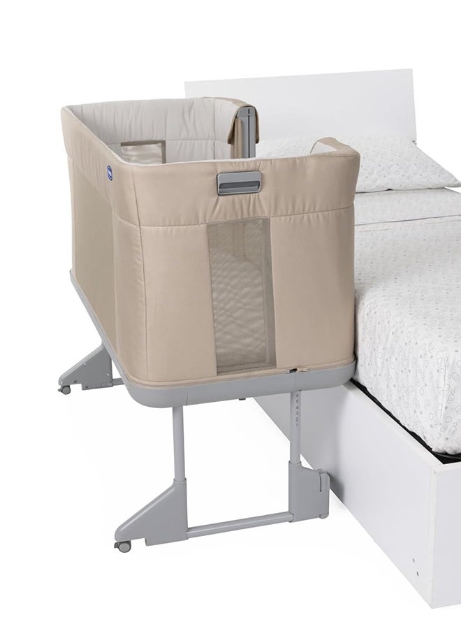 Next2Me Forever Crib, 0M - 4Y, Honey Beige