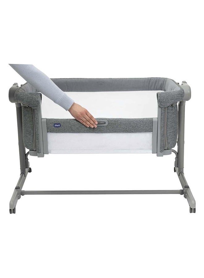 Next2Me Magic Evo Co-Sleeping Crib, 0 - 6M, Dark Grey