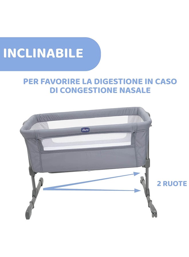 Next2Me Essential Co-Sleeping Crib, 0 - 6M, Stone