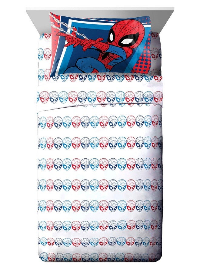 Marvel Super Hero Adventures Go Spidey 4 Piece Toddler Bed Set Super Soft Microfiber Bed Set Includes Toddler Size Comforter & Sheet Set Bedding Features Spiderman