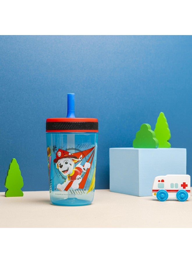 Paw Patrol Chase & Marshall Toddler Cups, 15Oz, Leakproof With Straw