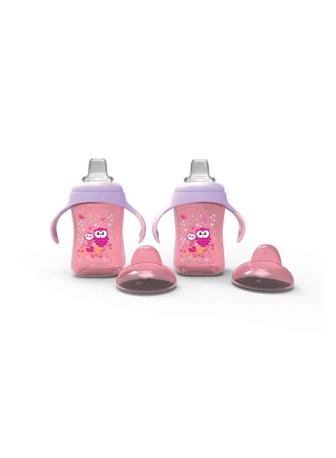 Baby 10 Oz Soft Spout Sippy Cups Pink (Set Of 2)