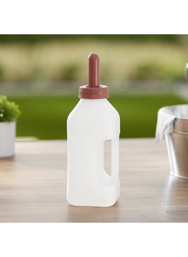 Products Lbh2 2 Quart Push On Nipple Teat Cap 2 Quart Calf Milk Feeder Nursing Feeding Bottle With Hand Grip Handle