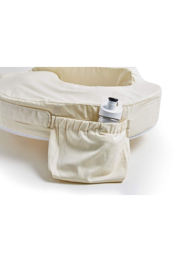 Organic Cotton Deluxe Nursing Pillow Cover Slipcovers For Baby Adjustable Fit Easy Care Durable Original Nursing Pillow Not Included Organic Cream
