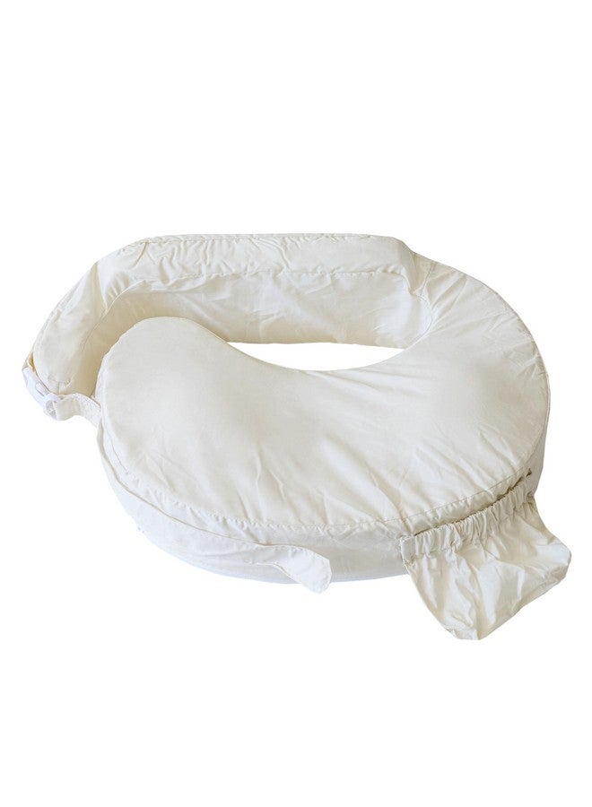 Organic Cotton Deluxe Nursing Pillow Cover Slipcovers For Baby Adjustable Fit Easy Care Durable Original Nursing Pillow Not Included Organic Cream