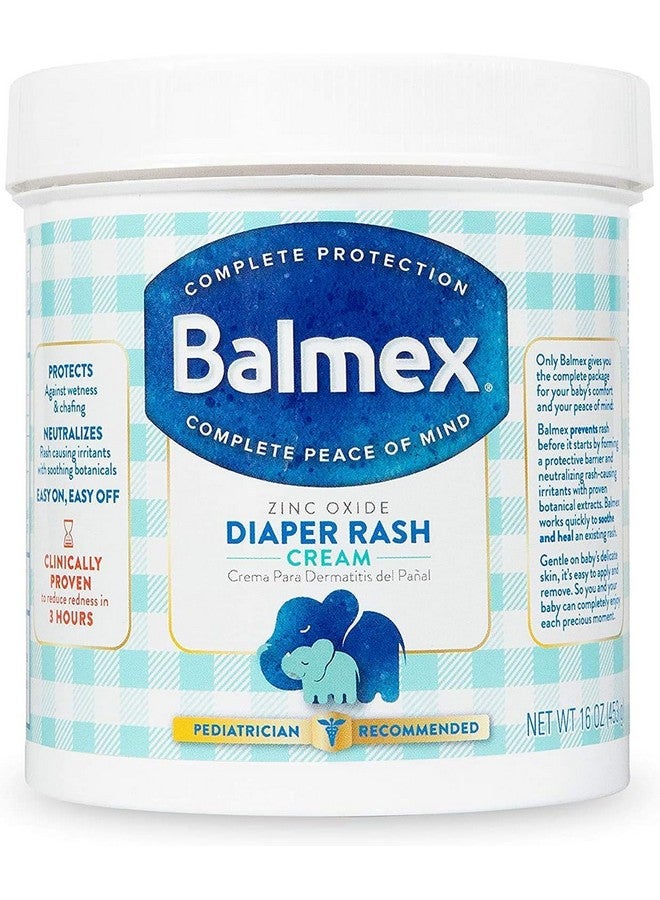 Diaper Rash Cream With Zinc Oxide 16 Oz (Pack Of 3)