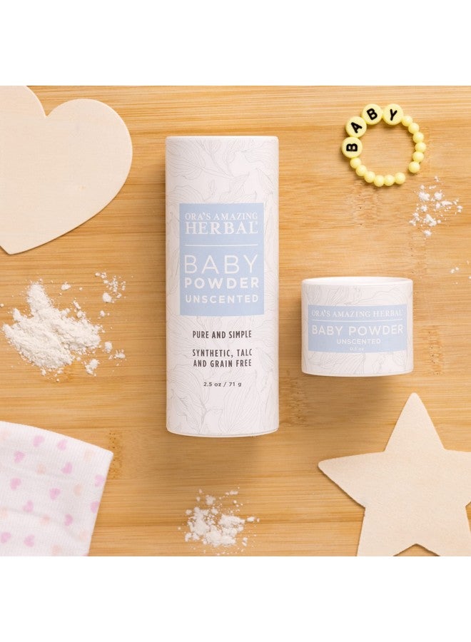 Talc Free Baby Powder, Cornstarch Free Baby Powder, Unscented Fragrance Free Powder, Arrowroot Baby Powder, Talcfree Baby Powder, Ora’S Amazing Herbal