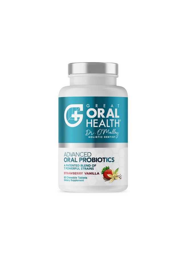 Oral Probiotics For Mouth Bad Breath Treatment For Adults: Dentist Formulated Advanced Oral Probiotics For Teeth And Gums +Blis K12 M18 60 Chewable Oral Health Probiotics Tablets Strawberry Vanilla