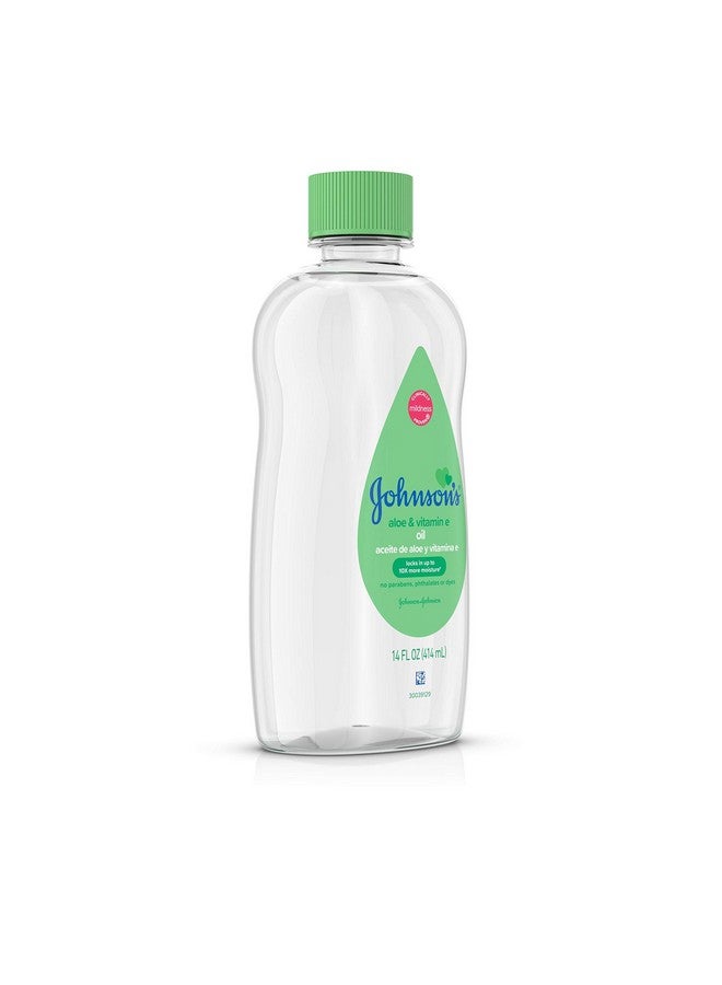 Johnson & Johnson Baby Oil Aloe Vera & Vitamin E Multicolor 14 Fl Oz