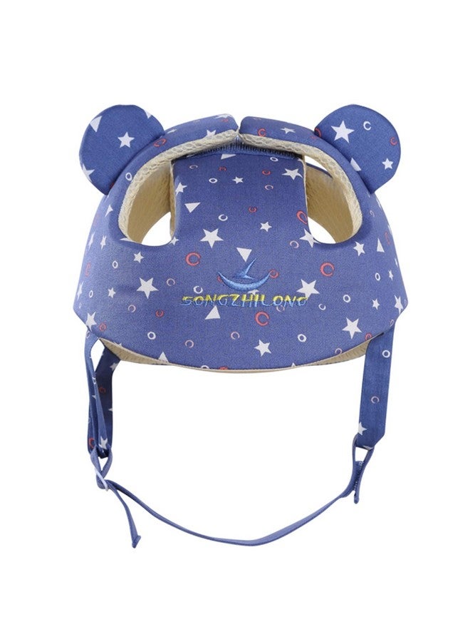 Baby Infant Toddler Helmet Safety Headguard Head Protective Cushion Cute Children Adjustable Safety Helmet Hat Harnesses Cap Kid Child Crawl Walk Playing (Starry Blue)
