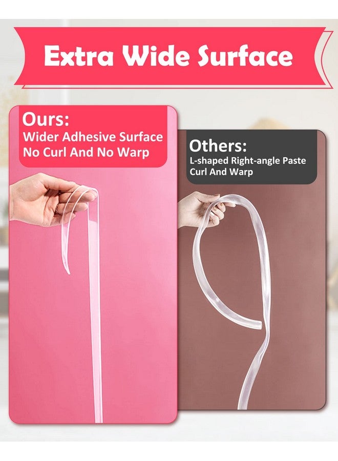 Baby Proofing, Clear Edge Protector Strip, Soft Corner Protectors For Kids, Baby Child Safety Corner Guards For Furniture Against Sharp Corners For Tables, Drawers, Sink, Wall 1.2In X 9.84Ft