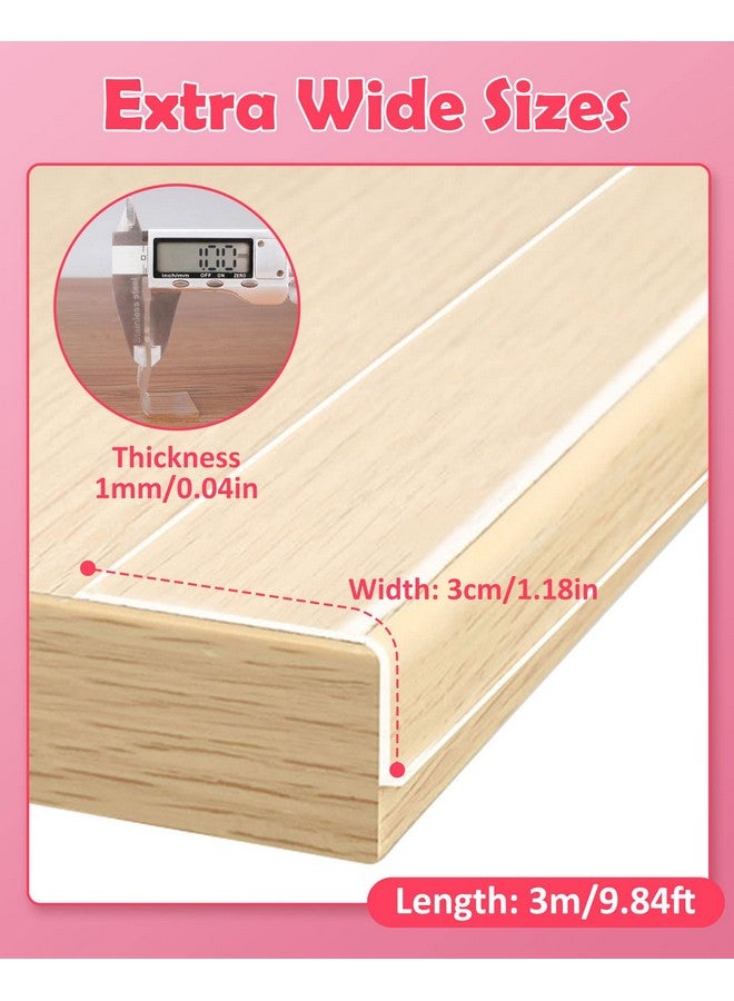 Baby Proofing, Clear Edge Protector Strip, Soft Corner Protectors For Kids, Baby Child Safety Corner Guards For Furniture Against Sharp Corners For Tables, Drawers, Sink, Wall 1.2In X 9.84Ft
