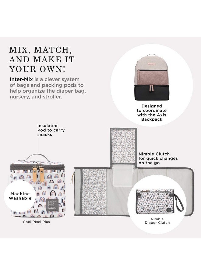 Intermix Deluxe Kit | 3In1 Grid Caddy Organizer W/Lightweight Packing Cubes | Keep Everything Organized In Diaper Bag, Stroller, Or Nursery Unity