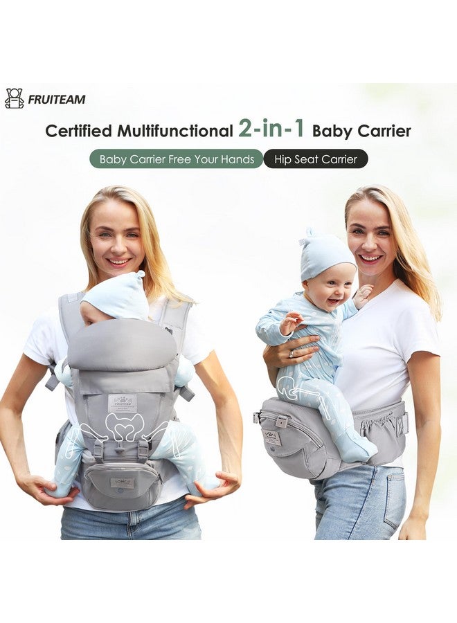 Baby Carrier Newborn To Toddler Safe And Reliable Baby Carrier With Hip Seat, Ergonomic 6In1 Baby Carrier With Head Support, Great For Travel And Outdoor Activities