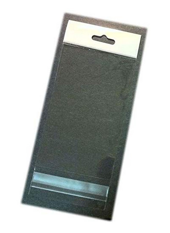2 3/4 X 3 3/4 Hang Top Clear Resealable Cello/Cellophane Bags W/Hanging Header Good For 2X3 Item Pack Of 100