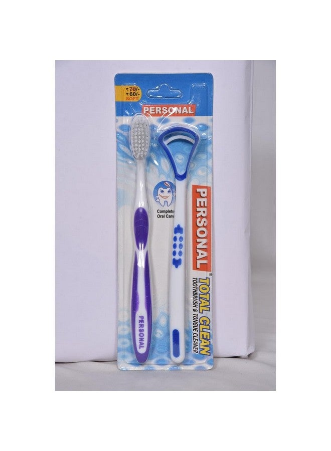 Soft Reaches All The Critical Areas Manual Total Clean Toothbrush & Tongue Cleaner 12 Pieces