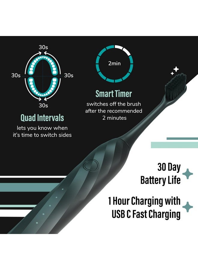 Spark Infinity Electric Toothbrush | 3 Brush Heads & Travel Case | 5 Operational Modes | Electric Brush For Adult | Blacksmart Toothbrush