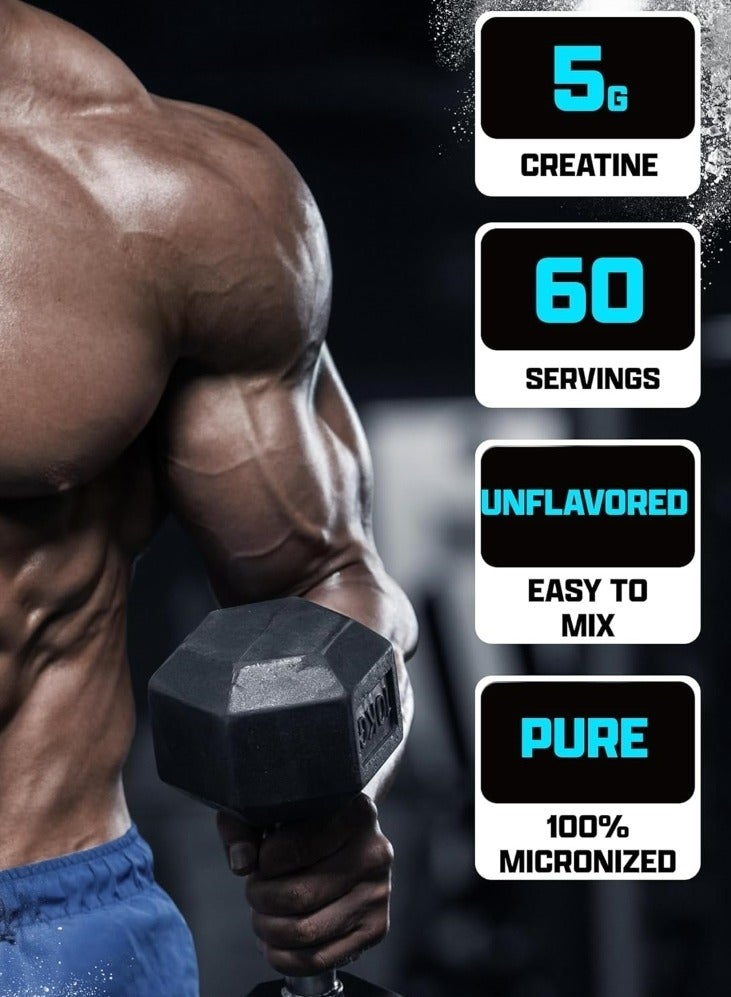 Creatine Monohydrate Micronized - Unflavored, 300g