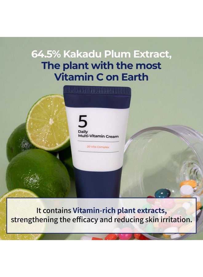 No.5 Daily Multivitamin Cream With Vitamin C Panthenol Nourishes Brightens Hydrates Firms And Protects 2.02Oz / 60Ml