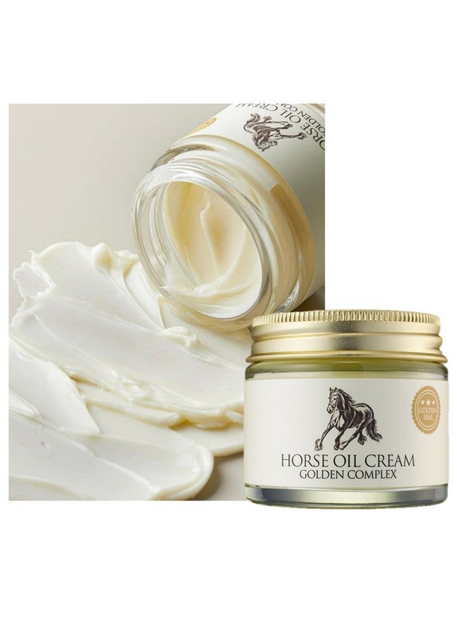 Mayu Horse Oil And Gold Intense Moisturizing Nourishing Rich Facial Cream Moisturizer Golden Complex Gift For All Skin Type (70Ml/2.37 Fl.Oz)