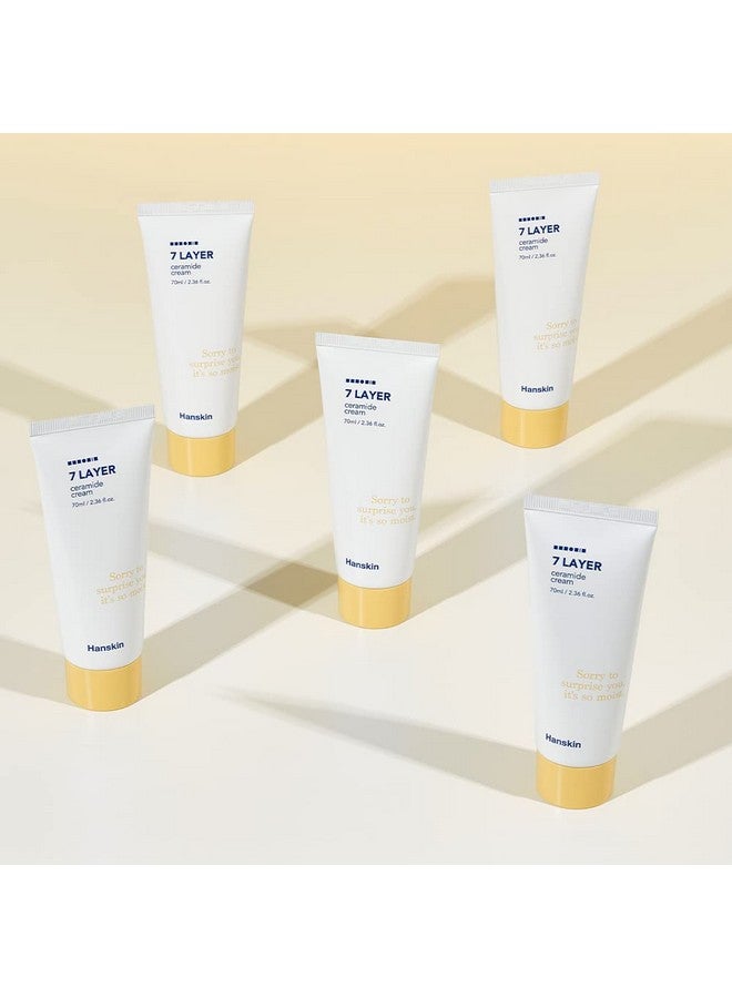 7 Layer Ceramide Cream Lasts For 48 Hours 2.4 Fl. Oz 70Ml Moisturizes Dry Skin Moisturizer For All Type Sensitive Skin Redness Boosting Calming Cream