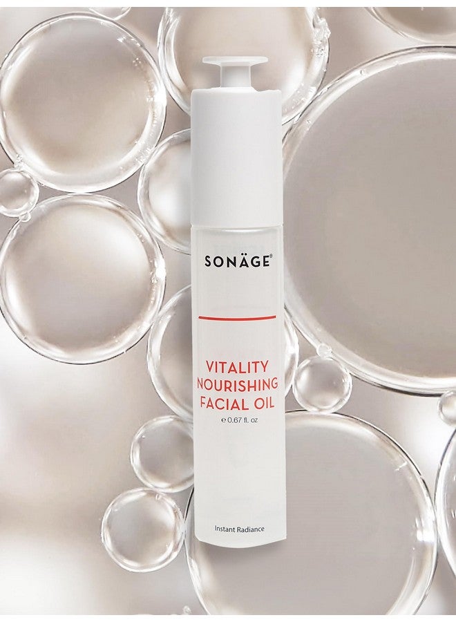 Vitality Nourishing Facial Oil | Hydrates And Locks In Moisture |Facial Oil Infused With 10 Botanicals Antioxidants And Omega Acids | Gentle For All Skin Types