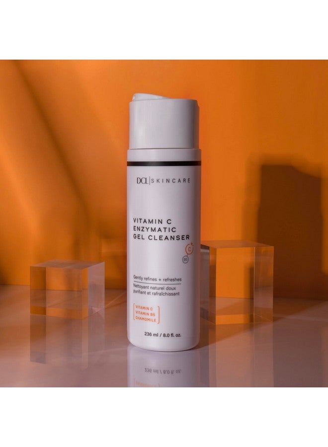 Skincare Vitamin C Enzymatic Gel Cleanser Natural Enzymes Gently Exfoliate And Clean Pores 8.0 Fl Oz
