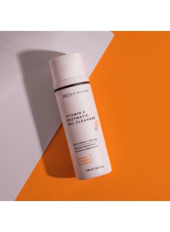Skincare Vitamin C Enzymatic Gel Cleanser Natural Enzymes Gently Exfoliate And Clean Pores 8.0 Fl Oz