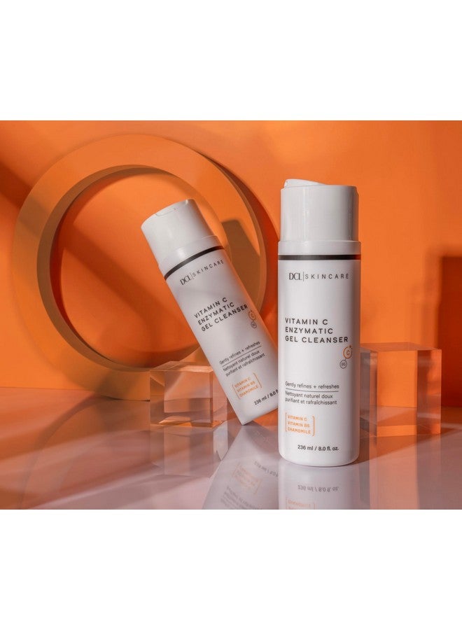 Skincare Vitamin C Enzymatic Gel Cleanser Natural Enzymes Gently Exfoliate And Clean Pores 8.0 Fl Oz