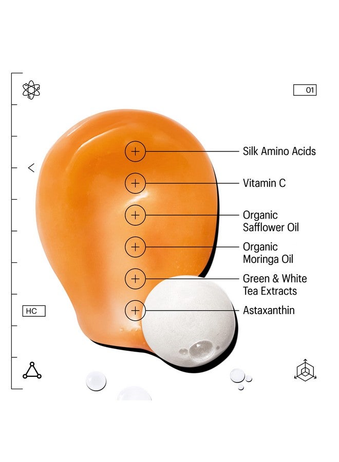 Molecular Silk Amino Hydrating Cleanser: Hyaluronic Acid Ceramides Safflower & Moringa Oils. Nourishes Conditions & Repairs 100 Ml/2.4 Oz