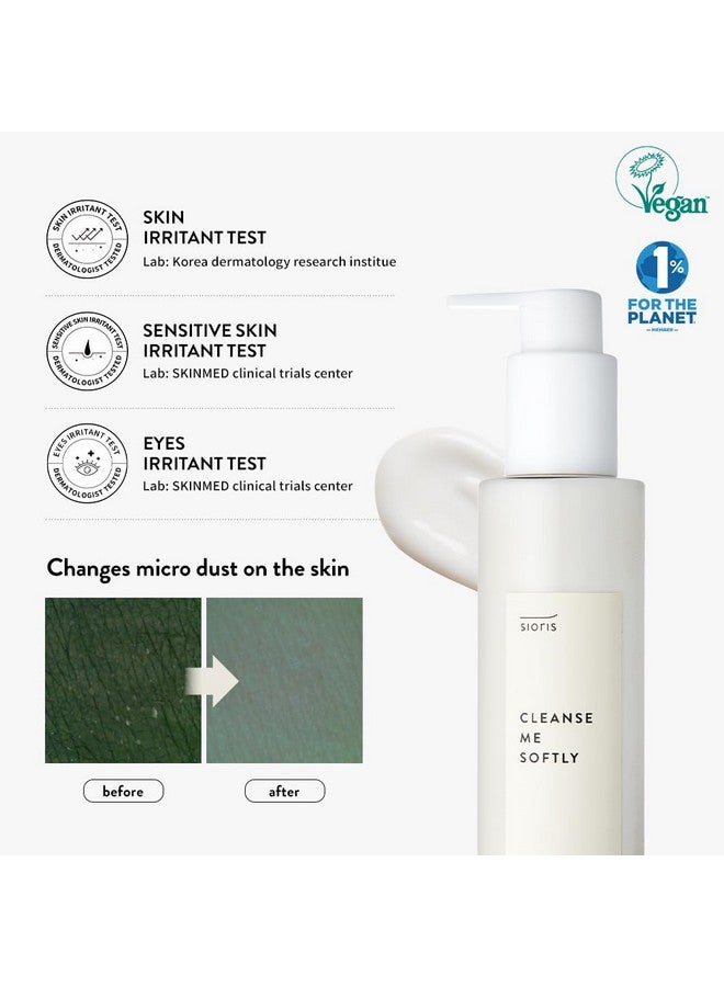 Cleanse Me Softly Milk Cleanser Vegan Daily Gentle Skin Cleanser Natural Citrus 62.6% Water Macadamia Seed Oil Cleansing Milk For Dry And Sensitive Skin