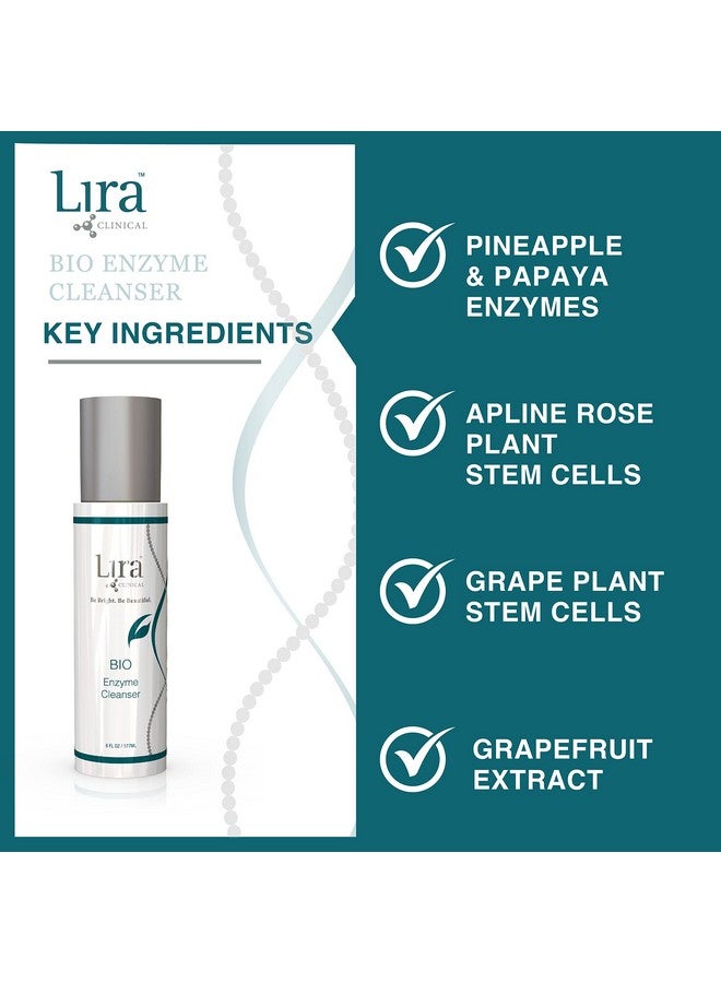 Bio Enzyme Face Cleanser 6 Oz Brightening And Anti Aging Face Wash With Plant Stem Cells