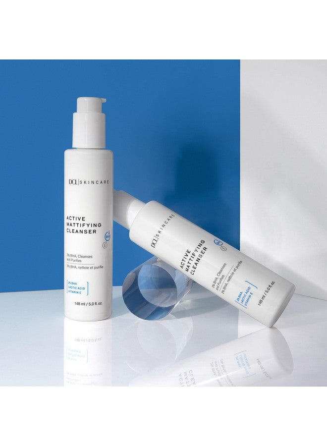 Skincare Active Mattifying Cleanser 2% Salicylic Acid Lactic Acid Cleansing Gel Gently Exfoliates To Unclog Pores Reduces Redness And Treats Imperfections 6.7 Fl Oz
